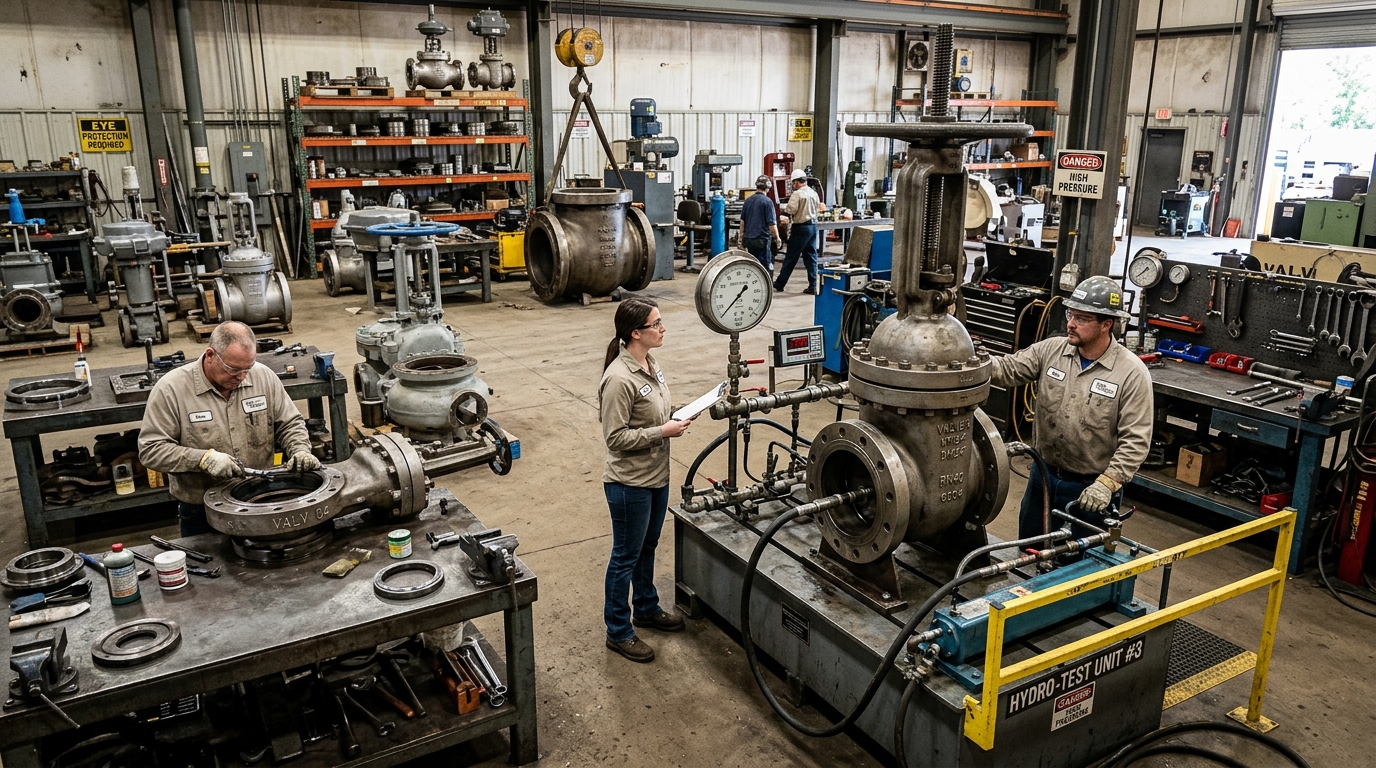 Industrial Valve Servicing & Hydro Testing